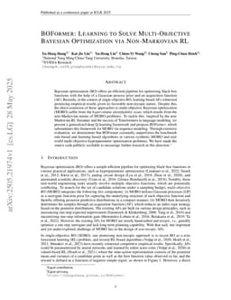 BOFormer: Learning to Solve Multi-Objective Bayesian Optimization via Non-Markovian RL