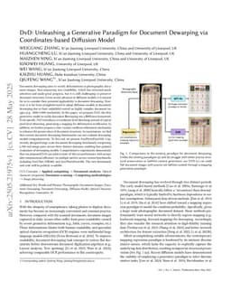 DvD: Unleashing a Generative Paradigm for Document Dewarping via Coordinates-based Diffusion Model