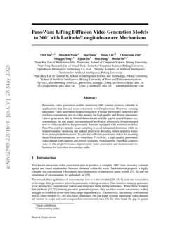 PanoWan: Lifting Diffusion Video Generation Models to 360° with Latitude/Longitude-aware Mechanisms