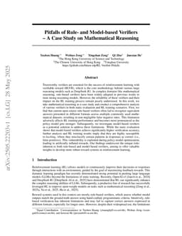 Pitfalls of Rule- and Model-based Verifiers -- A Case Study on Mathematical Reasoning