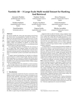 Yambda-5B -- A Large-Scale Multi-modal Dataset for Ranking And Retrieval