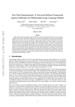 Test-Time Immunization: A Universal Defense Framework Against Jailbreaks for (Multimodal) Large Language Models