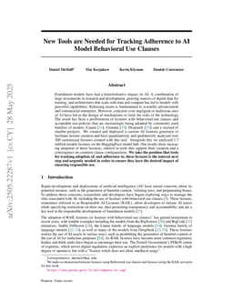 New Tools are Needed for Tracking Adherence to AI Model Behavioral Use Clauses