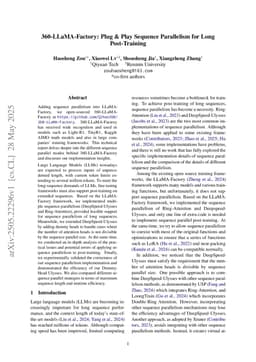 360-LLaMA-Factory: Plug & Play Sequence Parallelism for Long Post-Training