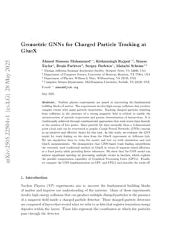 Geometric GNNs for Charged Particle Tracking at GlueX