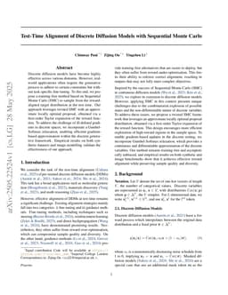 Test-Time Alignment of Discrete Diffusion Models with Sequential Monte Carlo