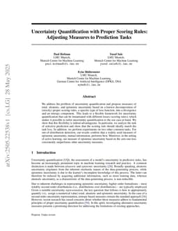 Uncertainty Quantification with Proper Scoring Rules: Adjusting Measures to Prediction Tasks