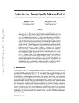 Fusion Steering: Prompt-Specific Activation Control