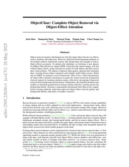 ObjectClear: Complete Object Removal via Object-Effect Attention