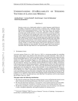 Understanding (Un)Reliability of Steering Vectors in Language Models