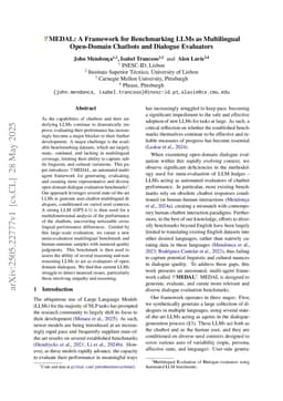 MEDAL: A Framework for Benchmarking LLMs as Multilingual Open-Domain Chatbots and Dialogue Evaluators