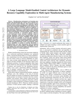 A Large Language Model-Enabled Control Architecture for Dynamic Resource Capability Exploration in Multi-Agent Manufacturing Systems