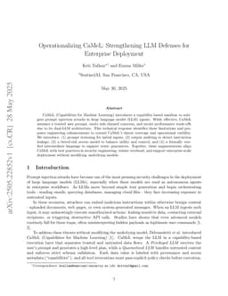 Operationalizing CaMeL: Strengthening LLM Defenses for Enterprise Deployment