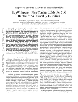 BugWhisperer: Fine-Tuning LLMs for SoC Hardware Vulnerability Detection