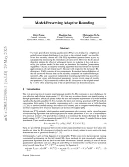 Model-Preserving Adaptive Rounding