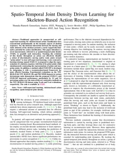 Spatio-Temporal Joint Density Driven Learning for Skeleton-Based Action Recognition