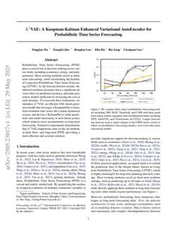 $K^2$VAE: A Koopman-Kalman Enhanced Variational AutoEncoder for Probabilistic Time Series Forecasting