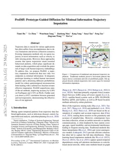 ProDiff: Prototype-Guided Diffusion for Minimal Information Trajectory Imputation