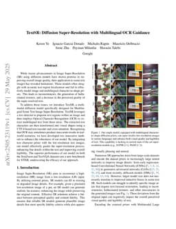 TextSR: Diffusion Super-Resolution with Multilingual OCR Guidance