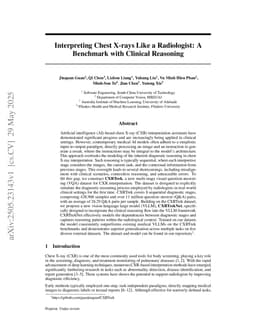 Interpreting Chest X-rays Like a Radiologist: A Benchmark with Clinical Reasoning