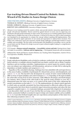 Eye-tracking-Driven Shared Control for Robotic Arms:Wizard of Oz Studies to Assess Design Choices