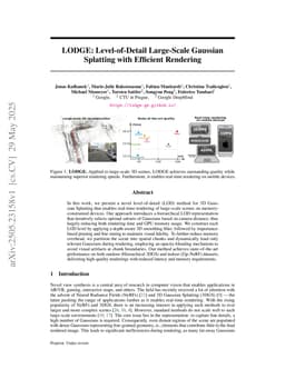 LODGE: Level-of-Detail Large-Scale Gaussian Splatting with Efficient Rendering