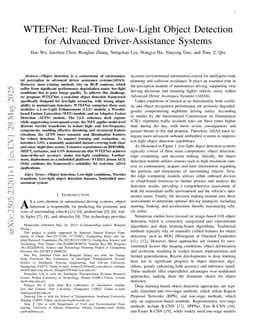 WTEFNet: Real-Time Low-Light Object Detection for Advanced Driver Assistance Systems