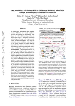 MMBoundary: Advancing MLLM Knowledge Boundary Awareness through Reasoning Step Confidence Calibration