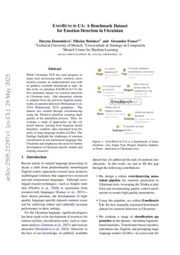 EmoBench-UA: A Benchmark Dataset for Emotion Detection in Ukrainian