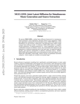 MGE-LDM: Joint Latent Diffusion for Simultaneous Music Generation and Source Extraction