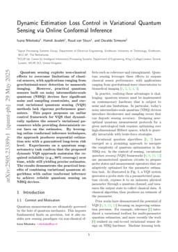Dynamic Estimation Loss Control in Variational Quantum Sensing via Online Conformal Inference