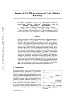 Enhanced DACER Algorithm with High Diffusion Efficiency