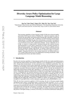 Diversity-Aware Policy Optimization for Large Language Model Reasoning