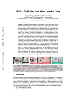 Mobi-$π$: Mobilizing Your Robot Learning Policy