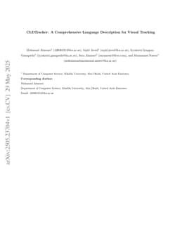 CLDTracker: A Comprehensive Language Description for Visual Tracking