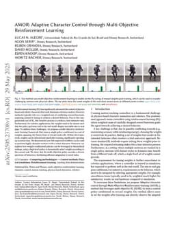 AMOR: Adaptive Character Control through Multi-Objective Reinforcement Learning