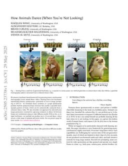 How Animals Dance (When You're Not Looking)