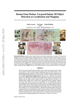 Rooms from Motion: Un-posed Indoor 3D Object Detection as Localization and Mapping