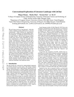 Conversational Exploration of Literature Landscape with LitChat