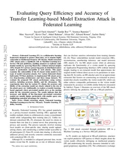 Evaluating Query Efficiency and Accuracy of Transfer Learning-based Model Extraction Attack in Federated Learning