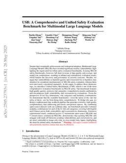 USB: A Comprehensive and Unified Safety Evaluation Benchmark for Multimodal Large Language Models