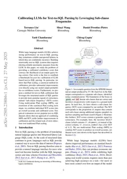 Calibrating LLMs for Text-to-SQL Parsing by Leveraging Sub-clause Frequencies