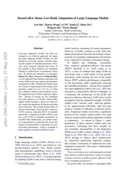 DenseLoRA: Dense Low-Rank Adaptation of Large Language Models
