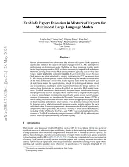 EvoMoE: Expert Evolution in Mixture of Experts for Multimodal Large Language Models