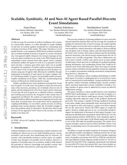 Scalable, Symbiotic, AI and Non-AI Agent Based Parallel Discrete Event Simulations