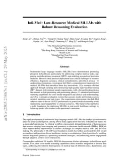 Infi-Med: Low-Resource Medical MLLMs with Robust Reasoning Evaluation
