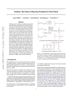 Position: The Future of Bayesian Prediction Is Prior-Fitted