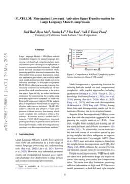FLAT-LLM: Fine-grained Low-rank Activation Space Transformation for Large Language Model Compression