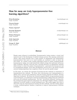 How far away are truly hyperparameter-free learning algorithms?