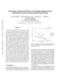 MaskAdapt: Unsupervised Geometry-Aware Domain Adaptation Using Multimodal Contextual Learning and RGB-Depth Masking